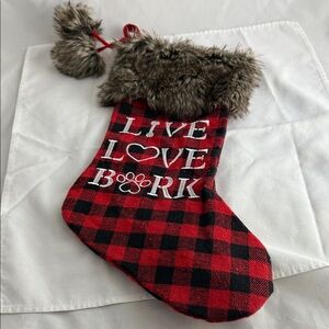Target Red and Black Plaid Dog Stocking